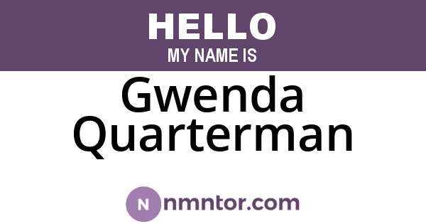 Gwenda Quarterman
