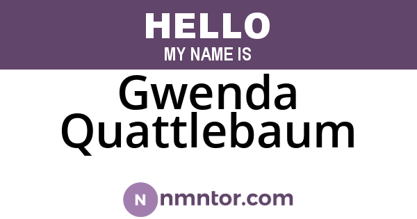 Gwenda Quattlebaum