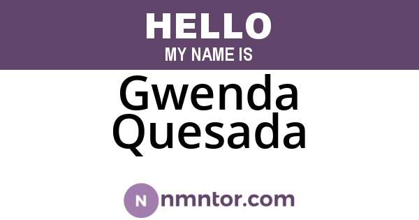 Gwenda Quesada