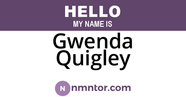Gwenda Quigley