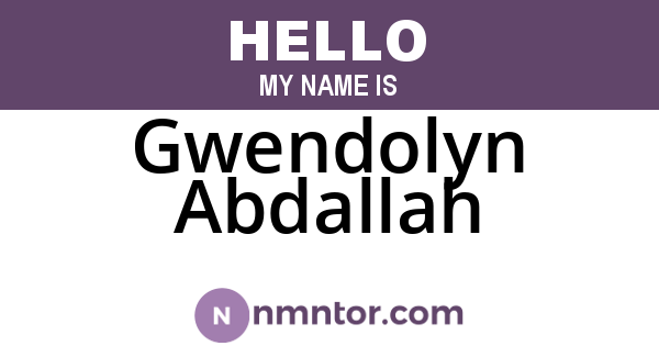 Gwendolyn Abdallah
