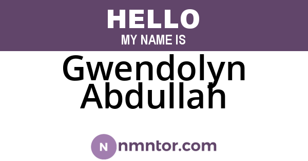 Gwendolyn Abdullah