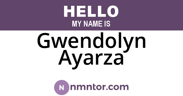 Gwendolyn Ayarza