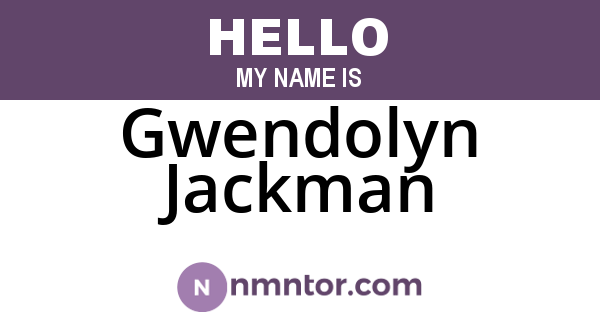 Gwendolyn Jackman