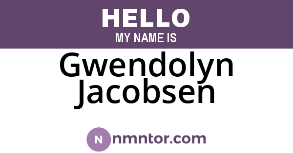 Gwendolyn Jacobsen