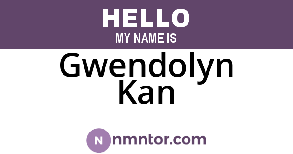 Gwendolyn Kan