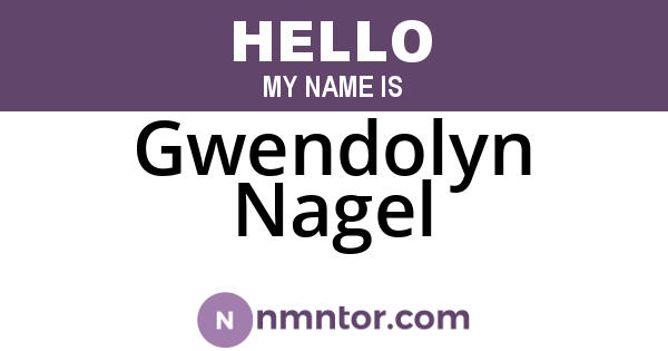 Gwendolyn Nagel