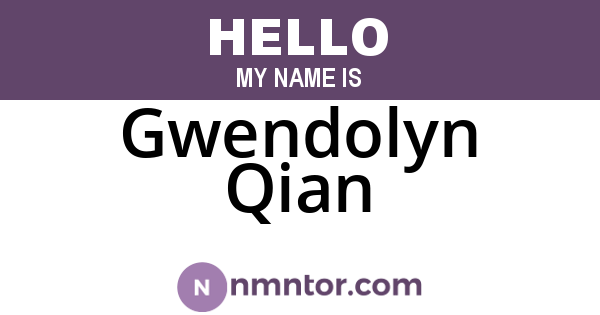 Gwendolyn Qian