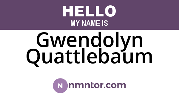 Gwendolyn Quattlebaum