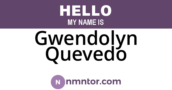 Gwendolyn Quevedo