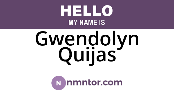 Gwendolyn Quijas