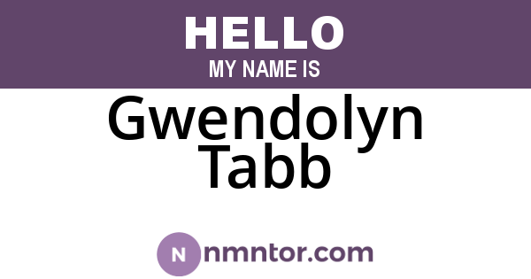 Gwendolyn Tabb