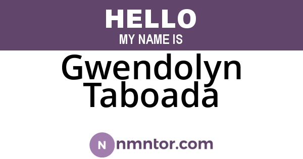 Gwendolyn Taboada