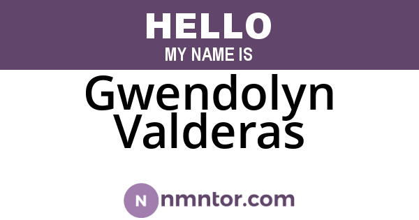 Gwendolyn Valderas
