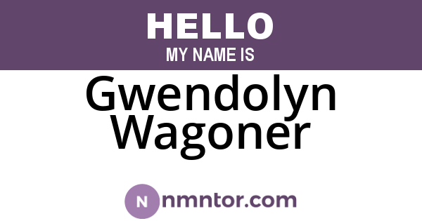 Gwendolyn Wagoner