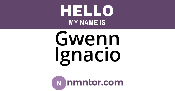 Gwenn Ignacio
