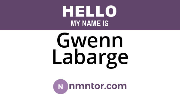Gwenn Labarge