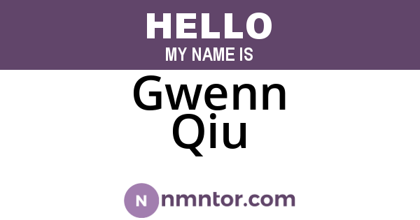 Gwenn Qiu