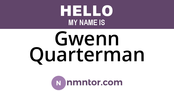Gwenn Quarterman
