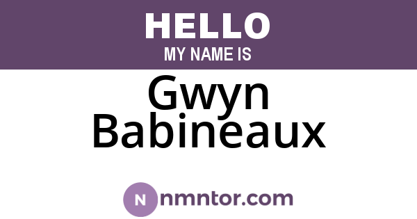 Gwyn Babineaux