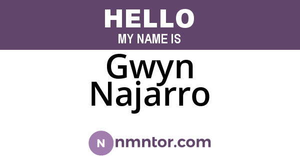 Gwyn Najarro