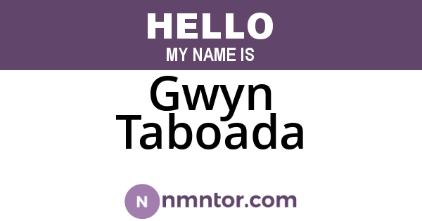 Gwyn Taboada