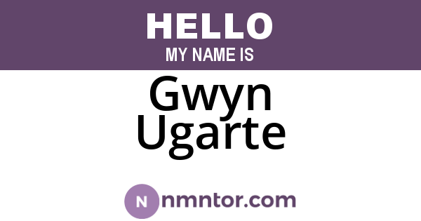 Gwyn Ugarte