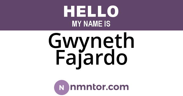 Gwyneth Fajardo