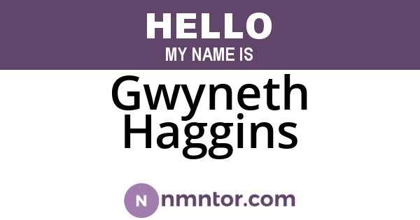 Gwyneth Haggins
