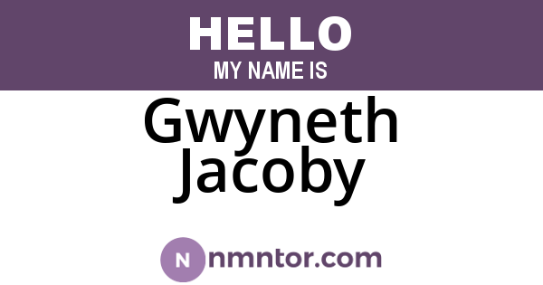 Gwyneth Jacoby