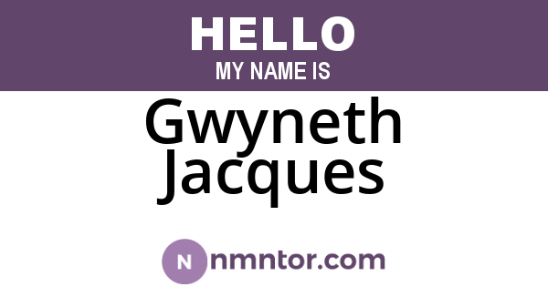 Gwyneth Jacques