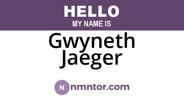 Gwyneth Jaeger