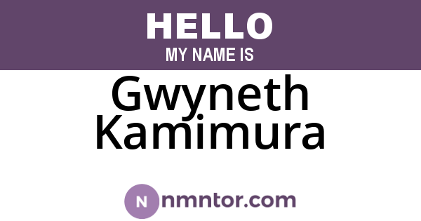 Gwyneth Kamimura