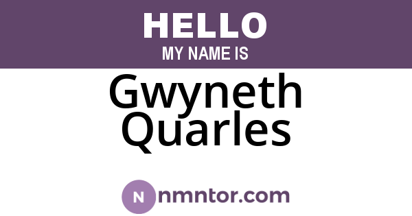 Gwyneth Quarles