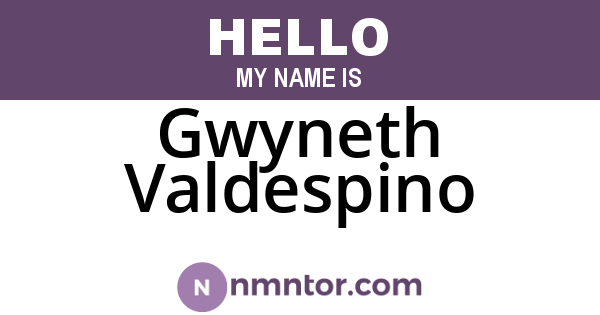 Gwyneth Valdespino