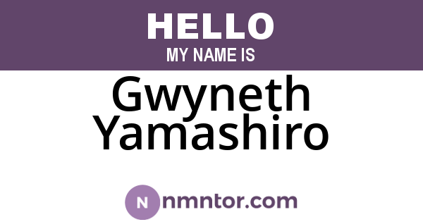 Gwyneth Yamashiro