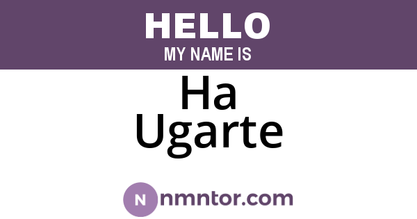 Ha Ugarte