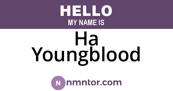 Ha Youngblood