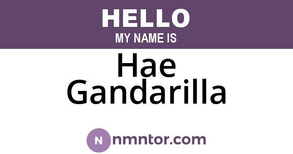 Hae Gandarilla