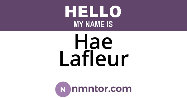 Hae Lafleur