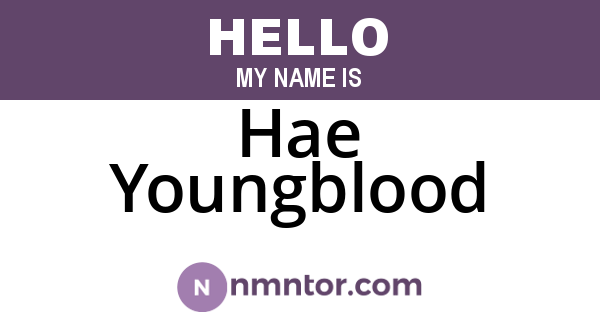 Hae Youngblood