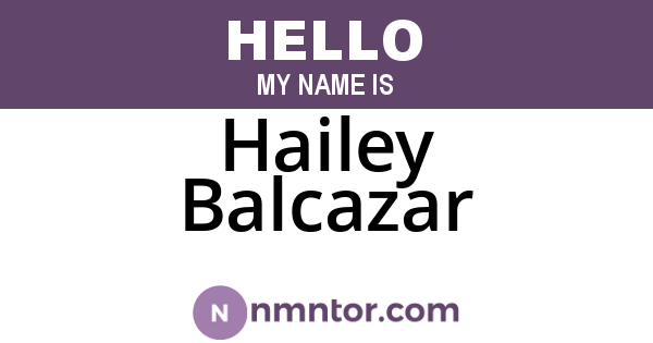 Hailey Balcazar