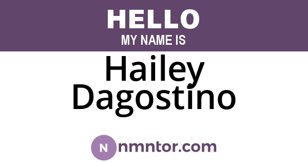 Hailey Dagostino