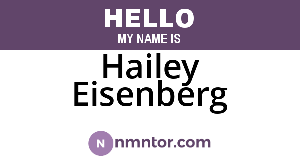 Hailey Eisenberg