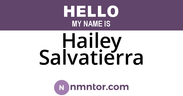 Hailey Salvatierra