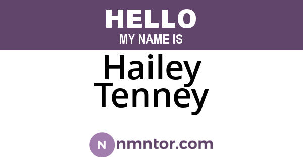 Hailey Tenney