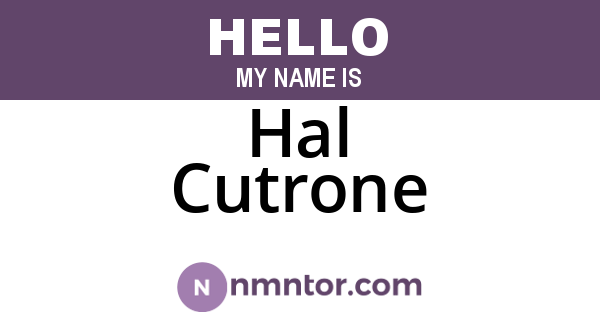 Hal Cutrone