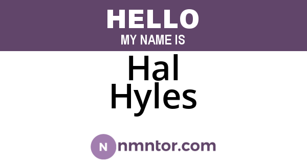 Hal Hyles