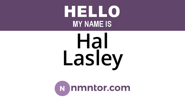 Hal Lasley