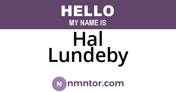 Hal Lundeby